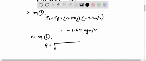 two-balls-of-equal-mass-050-mathrmkg-approach-the-origin-along-the-positive-x-and-y-axes-at-the-same
