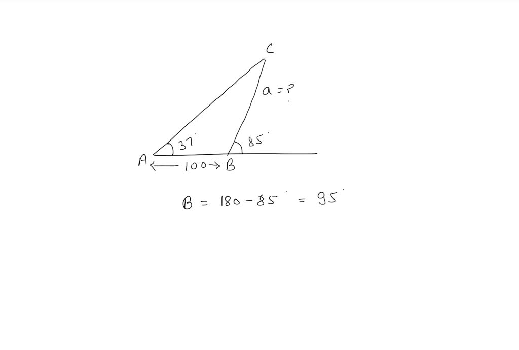 SOLVED:A pier forms an 85^∘ angle with a straight shore. At a distance ...