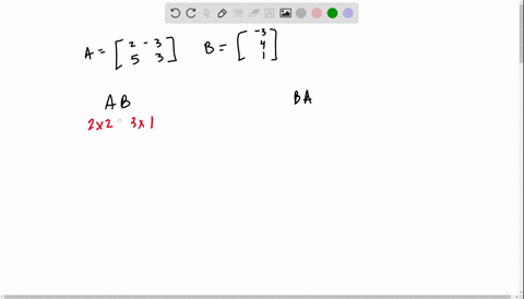 if-possible-find-a-b-and-b-a-aleftbeginarrayrr2-3-5-3endarrayright-quad-bleftbeginarrayr-3-4-1endarr