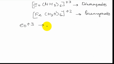 the-operatornamecoleftmathrmnh_3right_63-ion-is-diamagnetic-but-mathrmfeleftmathrmh_2-mathrmoright-3
