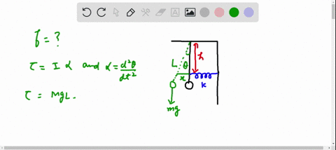 a-pendulum-of-length-l-and-mass-m-has-a-spring-of-force-constant-k-connected-to-it-at-a-distance-h-3