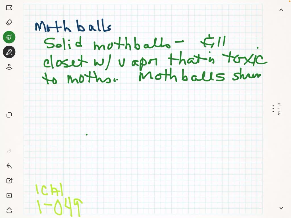 SOLVEDMothballs are smelly, crystalline pellets used to protect woolen