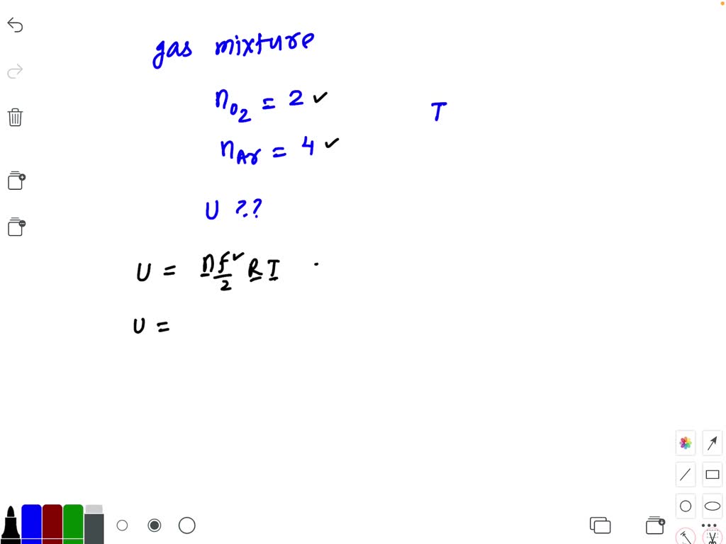 Solved A Gas Mixture Consists Of 2 Moles Of Oxygen And 4 Moles Of Argon