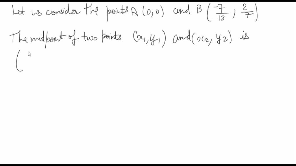 SOLVED:Find the midpoint of the segment having the given endpoints. (0 ...