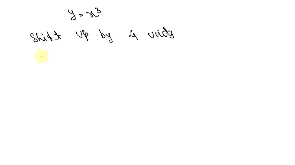 SOLVED:Write the function whose graph is the graph of y=x^3, but is ...