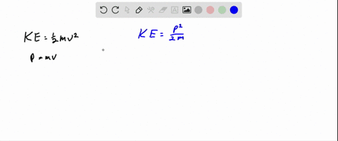 ecp-show-that-the-kinetic-energy-of-a-particle-of-mass-m-is-related-to-the-magnitude-of-the-momentum