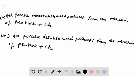 SOLVED:Predict A monohalogenation reaction describes a substitution ...