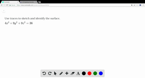 use-traces-to-sketch-and-identify-the-surface-4x2-9y2-9z2-36