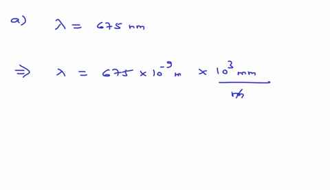 the-light-that-plants-absorb-to-perform-photosynthesis-has-a-wavelength-that-peaks-near-675-mathrmnm