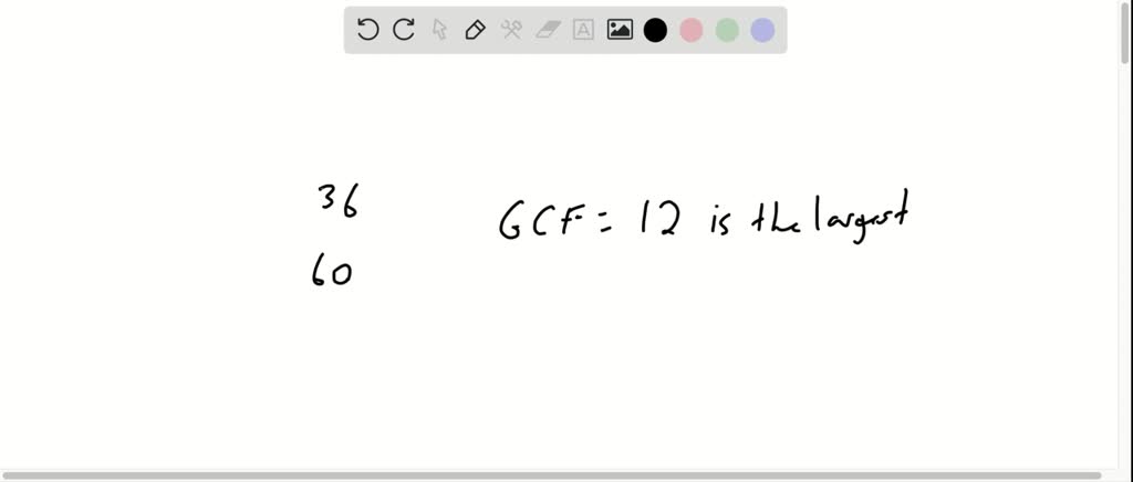 is 4 a common factor of 36 and 60