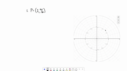 graph-the-point-on-a-polar-grid-left2-fracpi4right