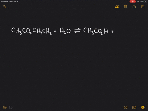 a-characteristic-reaction-of-ethyl-acetate-is-hydrolysis-the-reverse-of-the-reaction-in-problem-1352