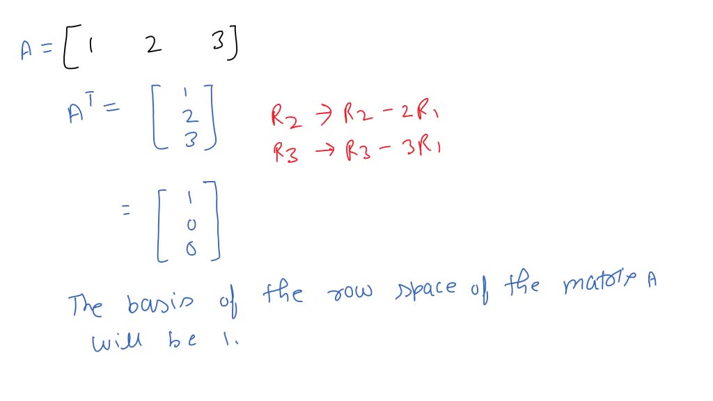 SOLVED:In Exercises 21-26, find (a) a basis for the column space and (b ...