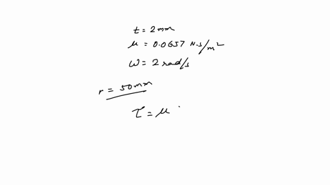 the-shaft-rests-on-a-2-mathrmmm-thin-film-of-oil-having-a-viscosity-of-mu00657-mathrmn-cdot-mathrms-