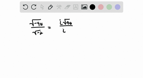 write-each-expression-in-terms-of-i-and-simplify-see-examples-1-2-fracsqrt-98sqrt-2