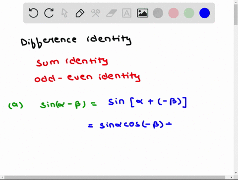 use-the-sum-identities-and-the-even-odd-identities-to-prove-the-difference-identities-listed-in-th-2