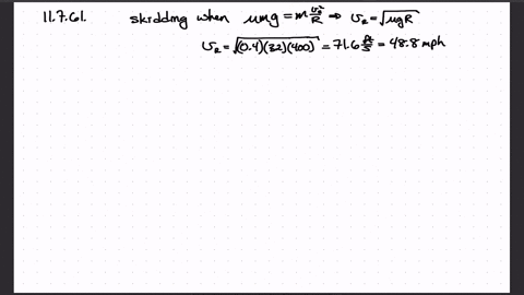 a-car-traveling-at-constant-speed-v-rounds-a-level-curve-which-we-take-to-be-a-circle-of-radius-r-if