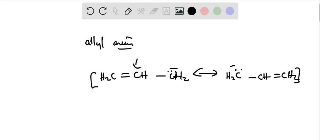 SOLVED:(a) The allyl anion has an unshared electron pair on the allylic