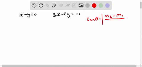 find-the-angle-theta-in-radians-and-degrees-between-the-lines-x-y0-3-x-2-y-1