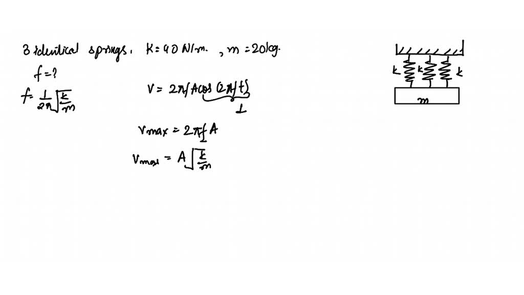 SOLVEDCalculate the frequency of a harmonic oscillator that has a k=1.