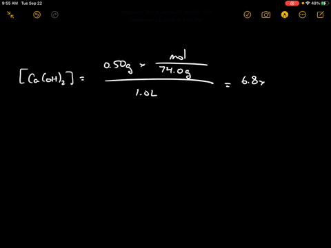 calcium-hydroxide-operatornamecamathrmoh_2-is-almost-insoluble-in-water-only-050-mathrmg-can-be-diss