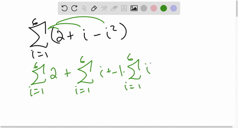 use-the-summation-properties-and-rules-to-evaluate-each-series-see-examples-6-and-7-sum_i16left2i-i2