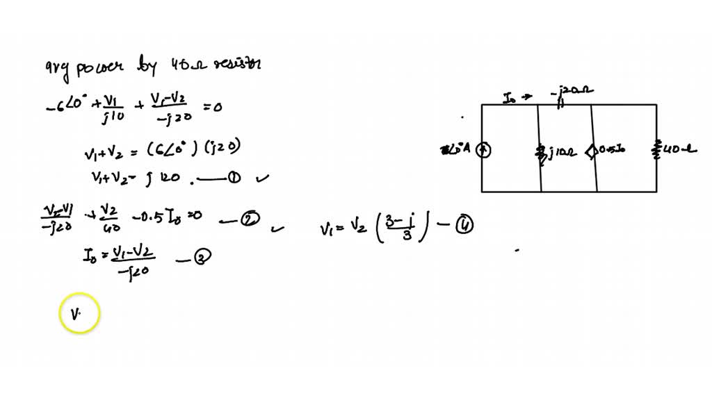 In the circuit of Fig. 11.40 , determine the average power absorbed by ...