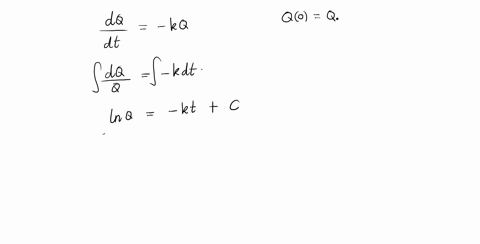 use-separation-of-variables-to-solve-the-differential-equation-fracd-qd-t-k-q-quad-q0q_0-where-k-and