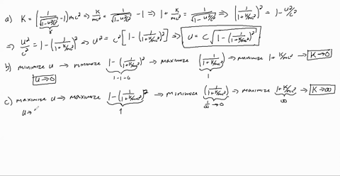 the-equation-kleftfrac1sqrt1-u2-c2-1right-m-c2-gives-the-kinetic-energy-of-a-particle-moving-at-spee