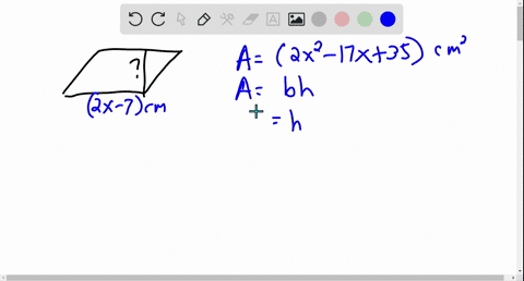 if-the-area-of-a-parallelogram-is-left2-x2-17-x35right-square-centimeters-and-its-base-is-2-x-7-cent
