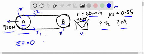 solve-prob-8113-assuming-that-the-flat-belt-and-pulleys-are-replaced-by-a-mathrmv-belt-and-mathrmv-p