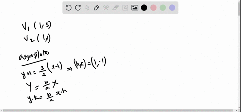 find-an-equation-for-the-hyperbola-described-graph-the-equation-vertices-at-1-3-and-11-asymptote-t-2