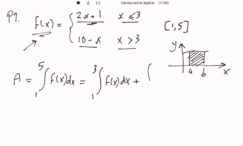 find-the-area-under-the-graph-of-fover-the-interval-15-fxleftbeginarraylll-2-x1-text-for-x-leq-3-10-