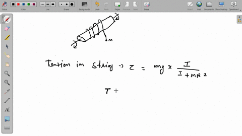 a-solid-cylinder-of-mass-mathrmm-and-mathrmr-is-mounted-on-a-frictionless-horizontal-axle-so-that--2