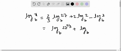 find-x-log-_b-xfrac23-log-_b-272-log-_b-2-log-_b-3