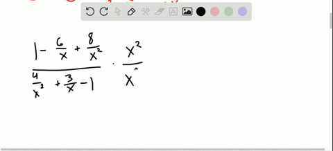 simplify-frac1-frac6xfrac8x2frac4x2frac3x-1