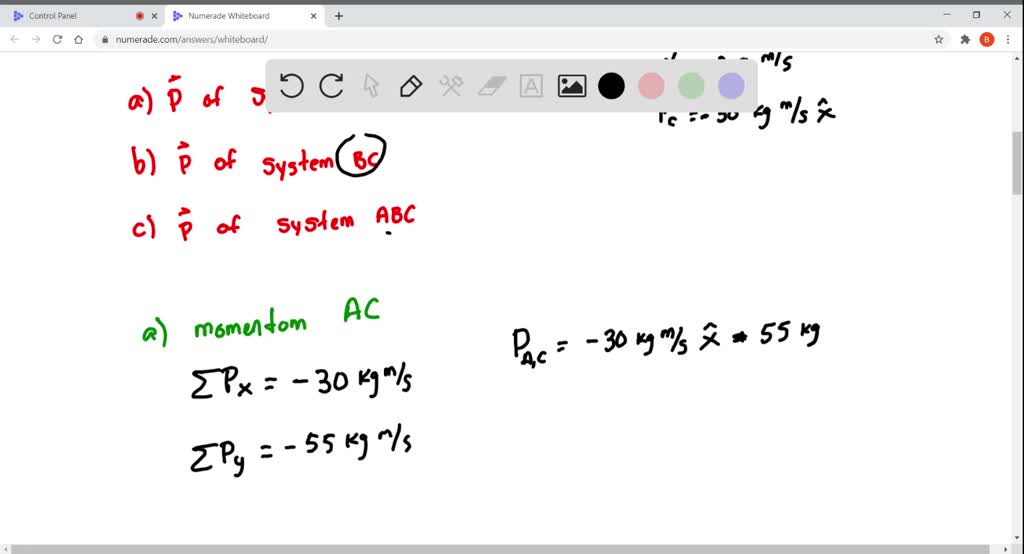 Objects A . B, And C Are Moving As Shown In Fig. E8.3. Find The X - And ...