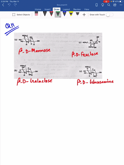 identify-the-following-four-sugars-equation-cant-copy