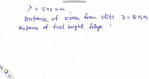 light-with-a-wavelength-of-546-mathrmnm-passes-through-two-slits-and-forms-an-interference-pattern-o