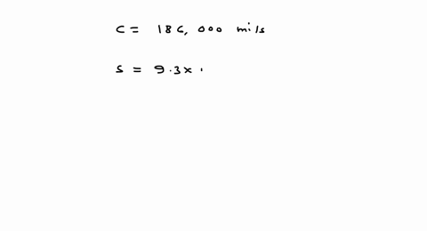 the-sun-is-930-times-107-mi-from-the-earth-how-long-does-it-take-light-to-travel-from-the-sun-to-the