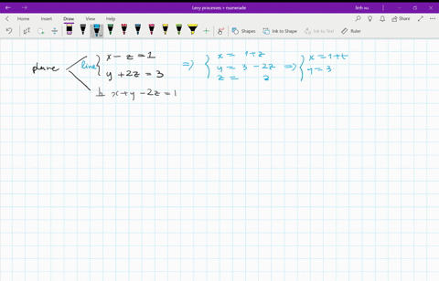 21-32-find-an-equation-of-the-plane-the-plane-that-passes-through-the-line-of-intersection-of-the-pl