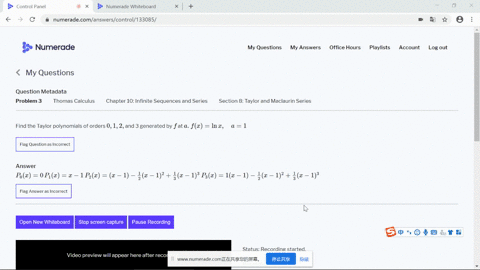 find-the-taylor-polynomials-of-orders-012-and-3-generated-by-f-at-a-fxln-x-quad-a1-2