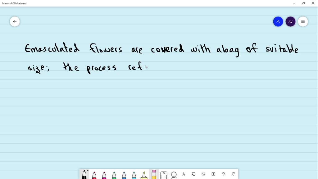 SOLVEDEmasculated flowers are covered with a bag of suitable size; the