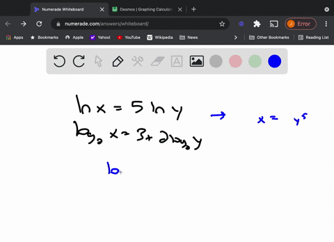 solve-each-system-use-any-method-you-wish-leftbeginalignedln-x-5-ln-y-log-_2-x-32-log-_2-yendaligned
