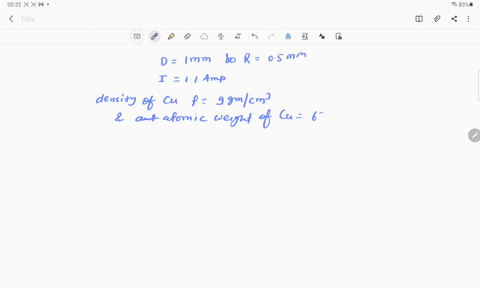 what-is-the-drift-velocity-of-electrons-if-the-current-flowing-through-a-copper-wire-of-1-mathrmmm-d