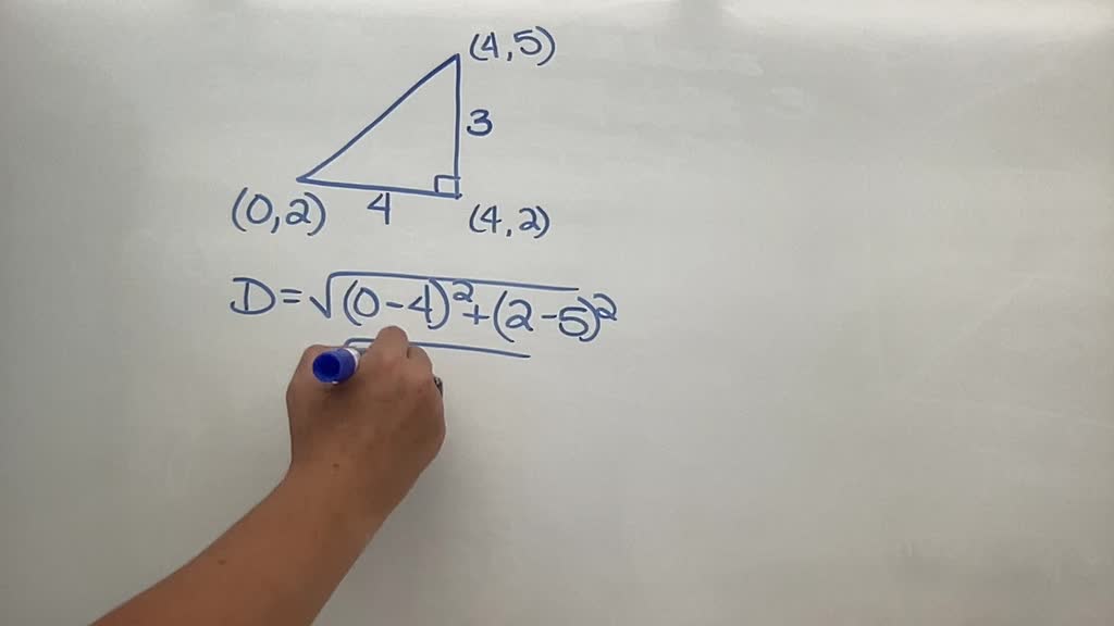 SOLVED:Find the length of each side of the right triangle, and (b) show ...