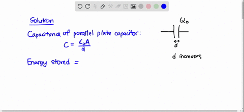 a-parallel-plate-capacitor-is-charged-with-a-battery-and-then-disconnected-from-the-battery-leaving-