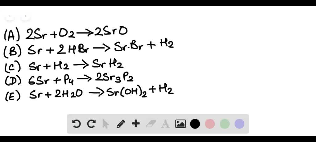 Solvedwrite A Balanced Equation For The Reaction Of Elemental