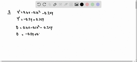 find-and-interpret-all-equilibrium-points-for-the-predator-prey-model-leftbeginarraylxprime04-x-01-x