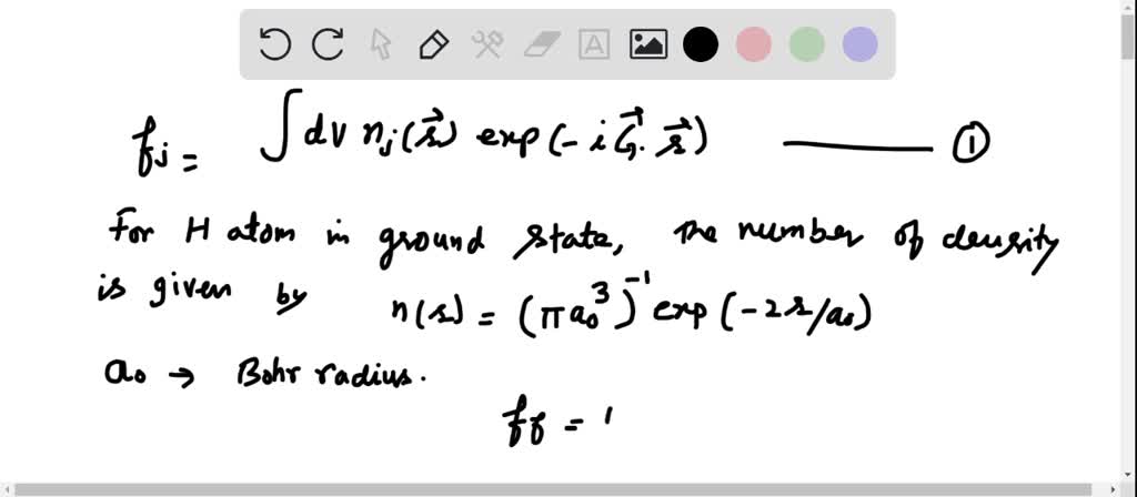 Form factor of atomic hydrogen. For the hydrogen atom in its ground ...